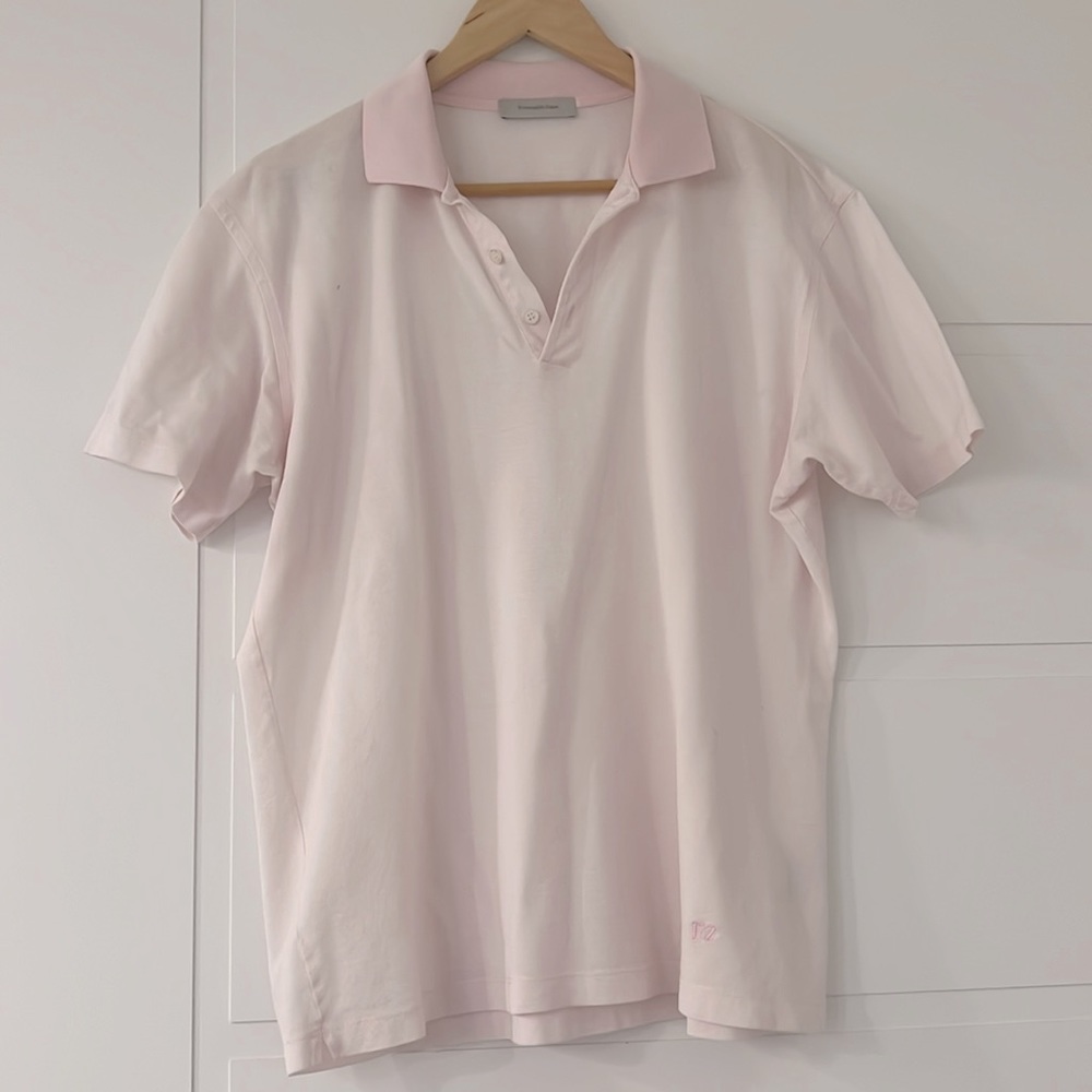 Ermenegildo Zegna Men’s blush pink knit T